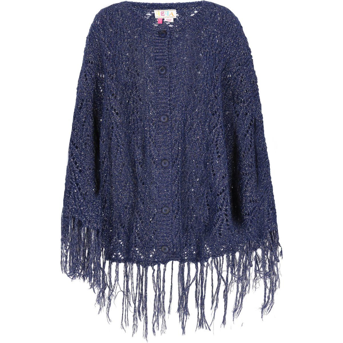 IZIA Poncho Frauen Marine