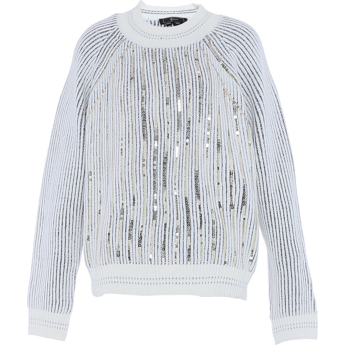Strickpullover mit Pailletten