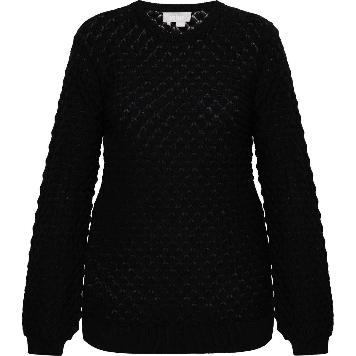 usha Strickpullover Damen schwarz