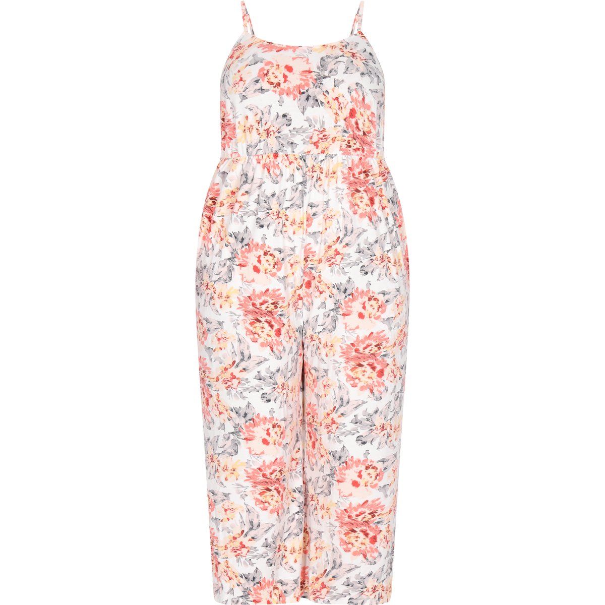 Romantischer Blumen-Jumpsuit mit Spaghettiträgern
