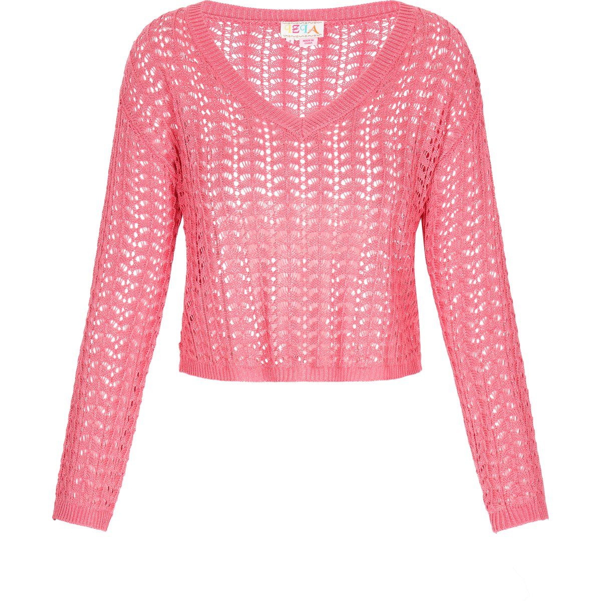 IZIA Pullover Frauen Koralle