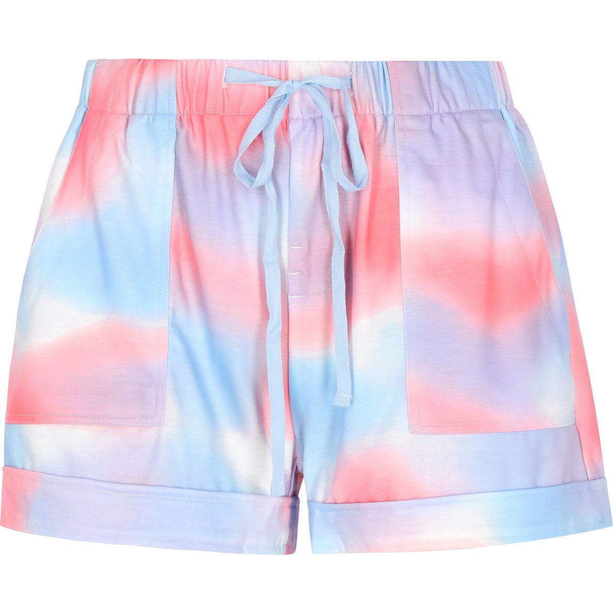 Lässige Lounge-Shorts mit Batikmuster