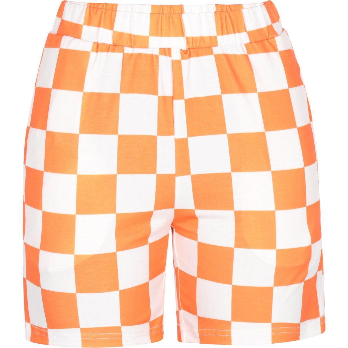 Lässige Strick-Shorts mit Schachbrettmuster