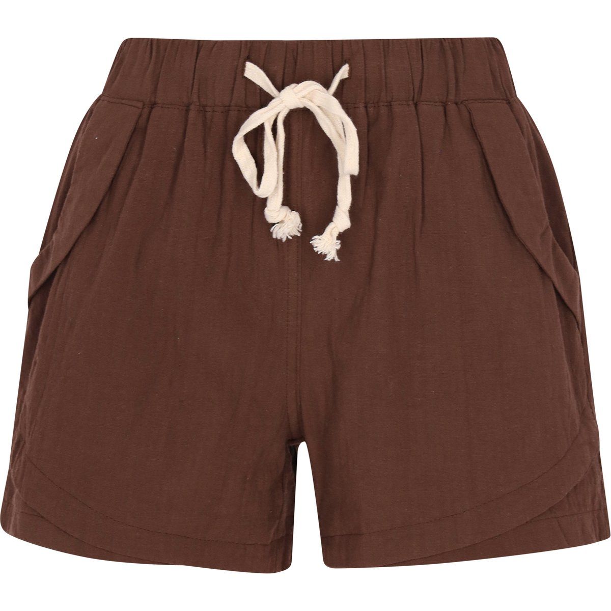 Lässige Baumwollshorts mit elastischem Bund