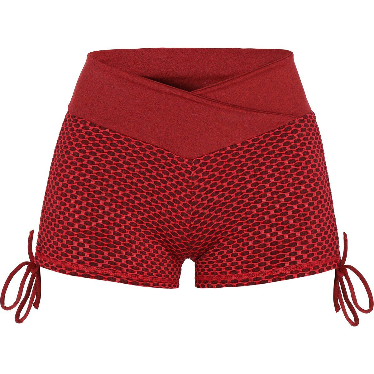 Strukturierte Shorts mit Crossover-Bund