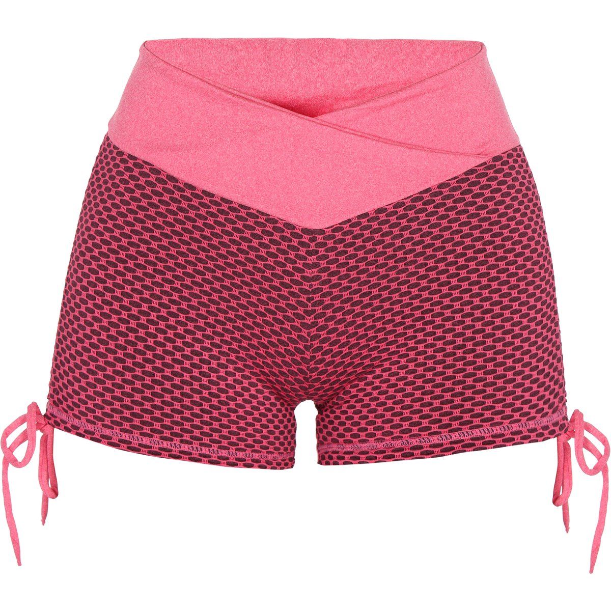 Strukturierte, hochtaillierte Sportshorts