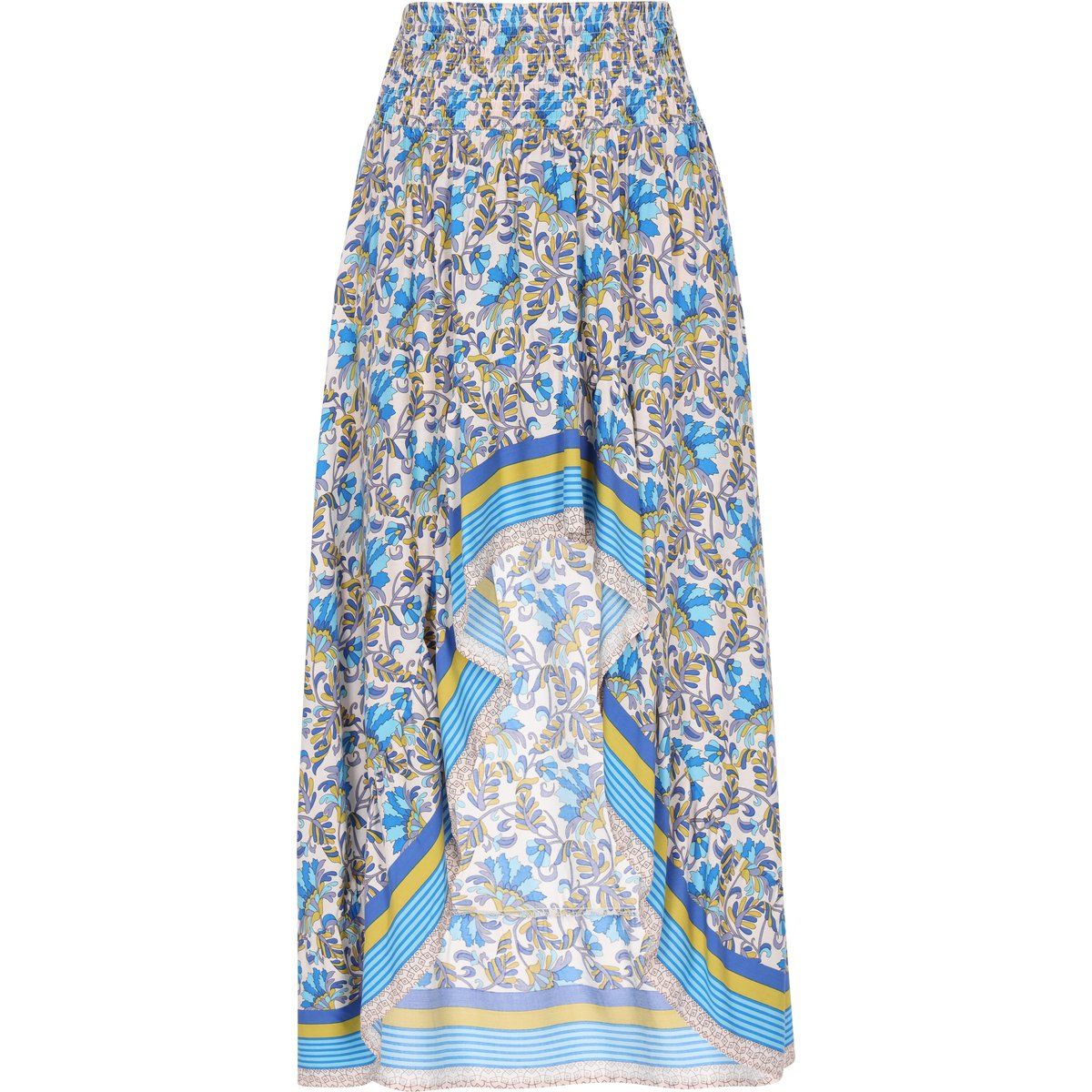 Damen Maxi-Rock mit Blumendruck