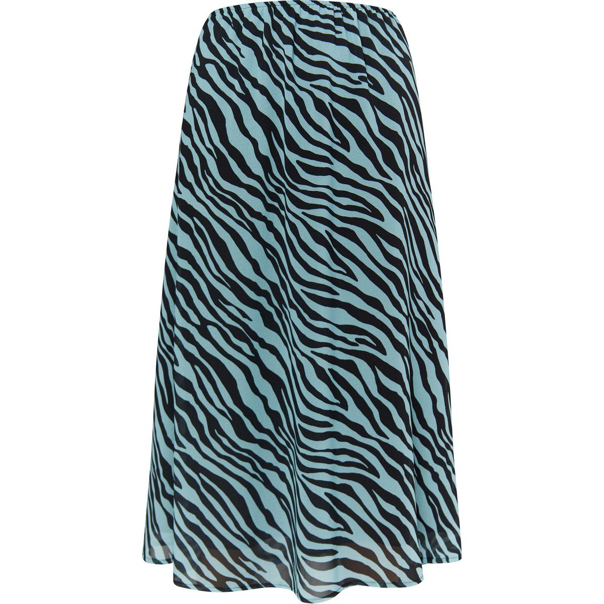 Zebra-Print Midirock A-Linie