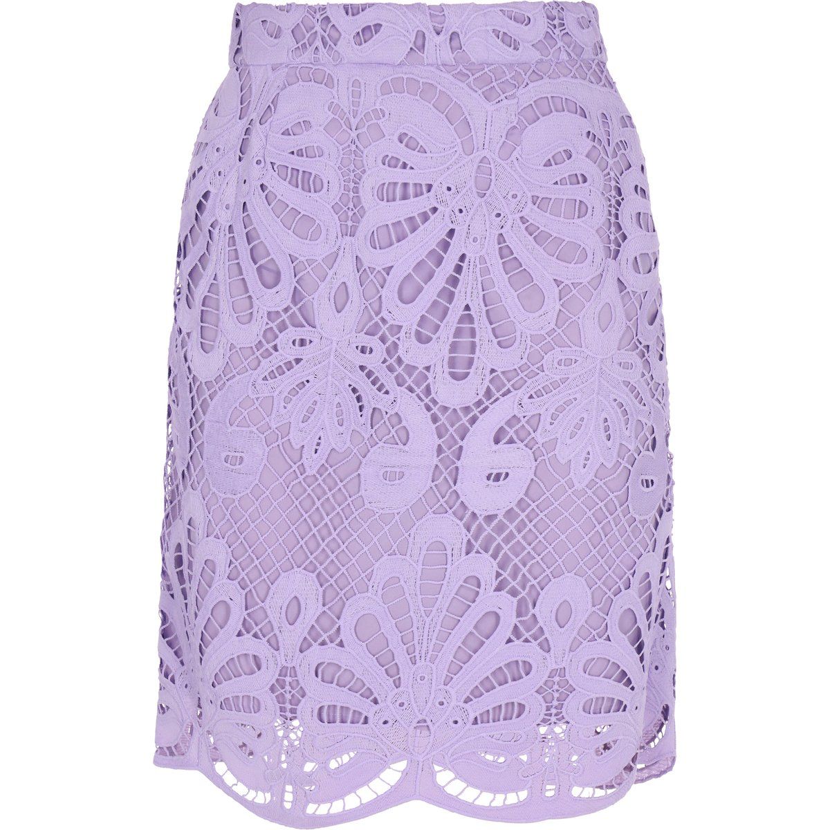 Floral Minirock aus Spitze