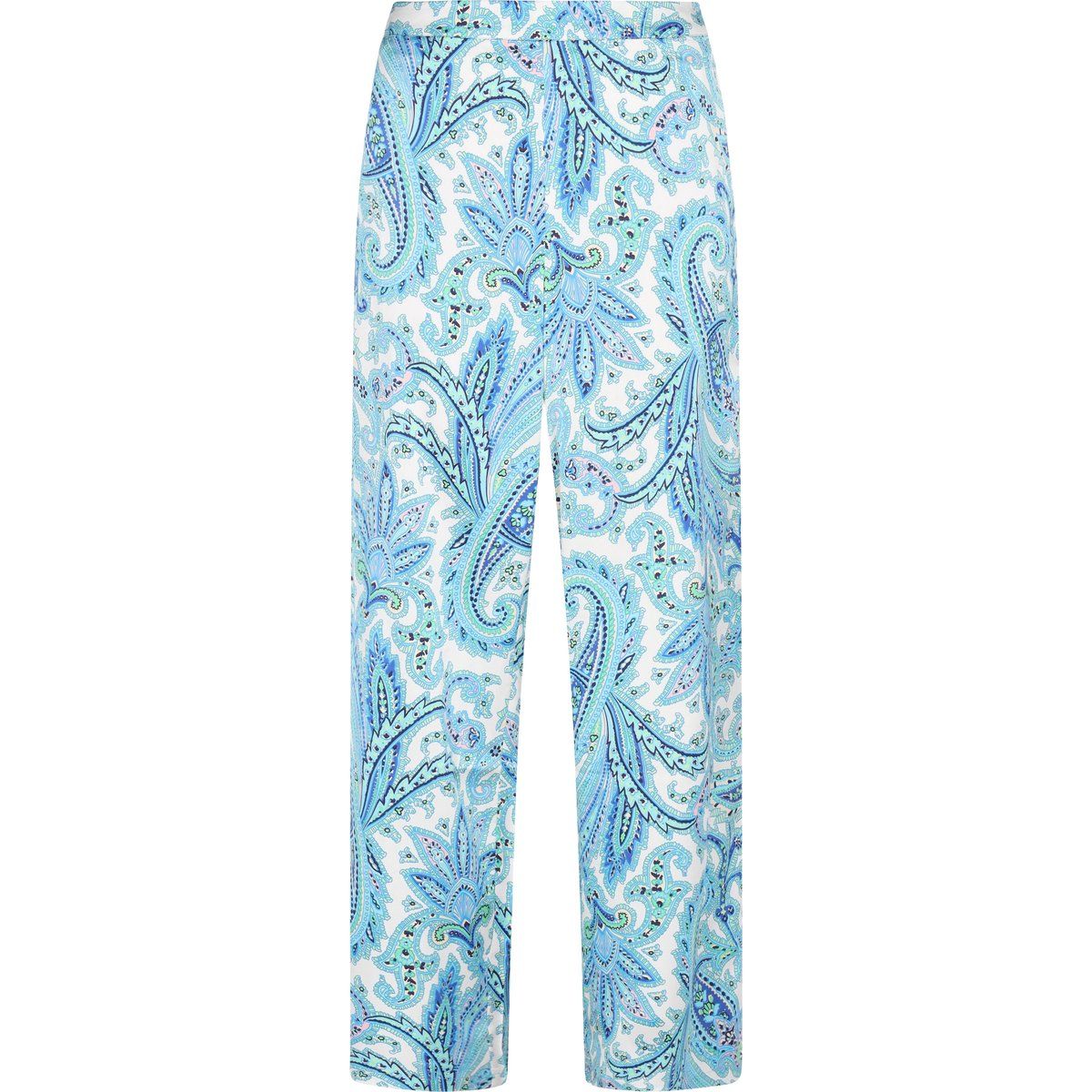 Weite Hose mit Paisley-Print im Boho-Stil