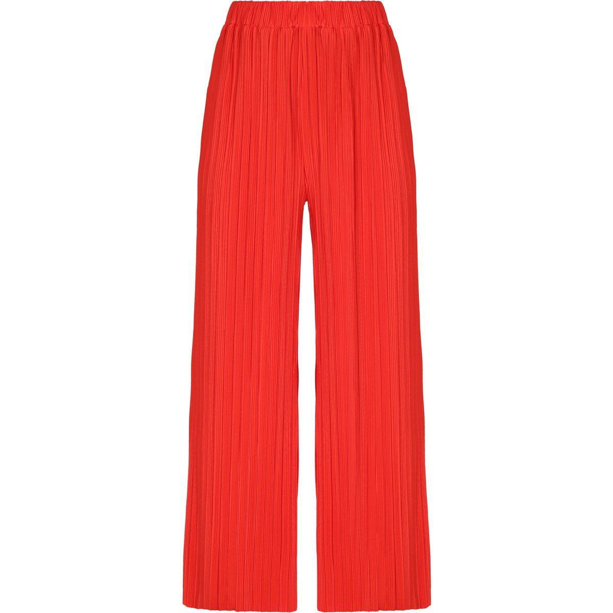 Elegante Plissee-Hose mit weitem Bein