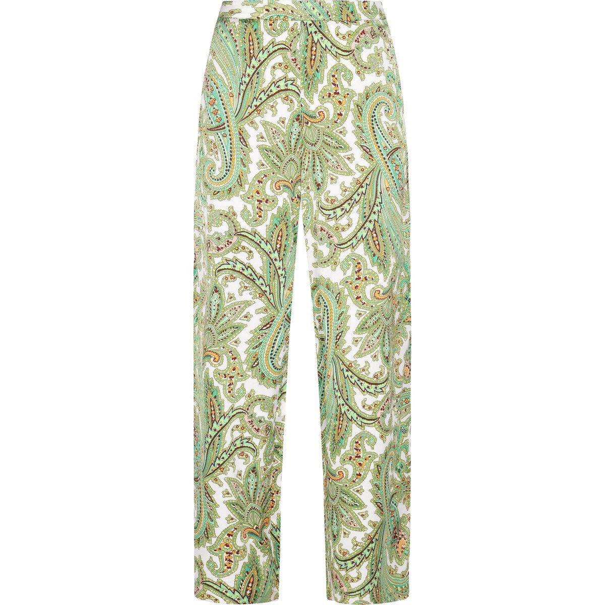 Bedruckte, weite, Cropped-Hose