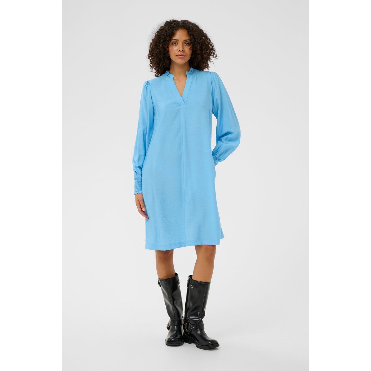 Fließendes A-Linien Minikleid