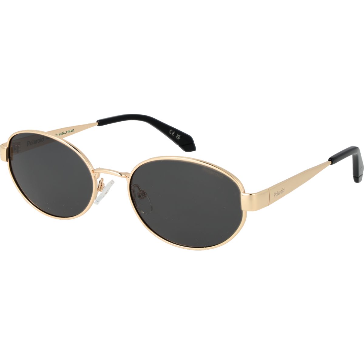 Ovale Sonnenbrille mit Metallrahmen