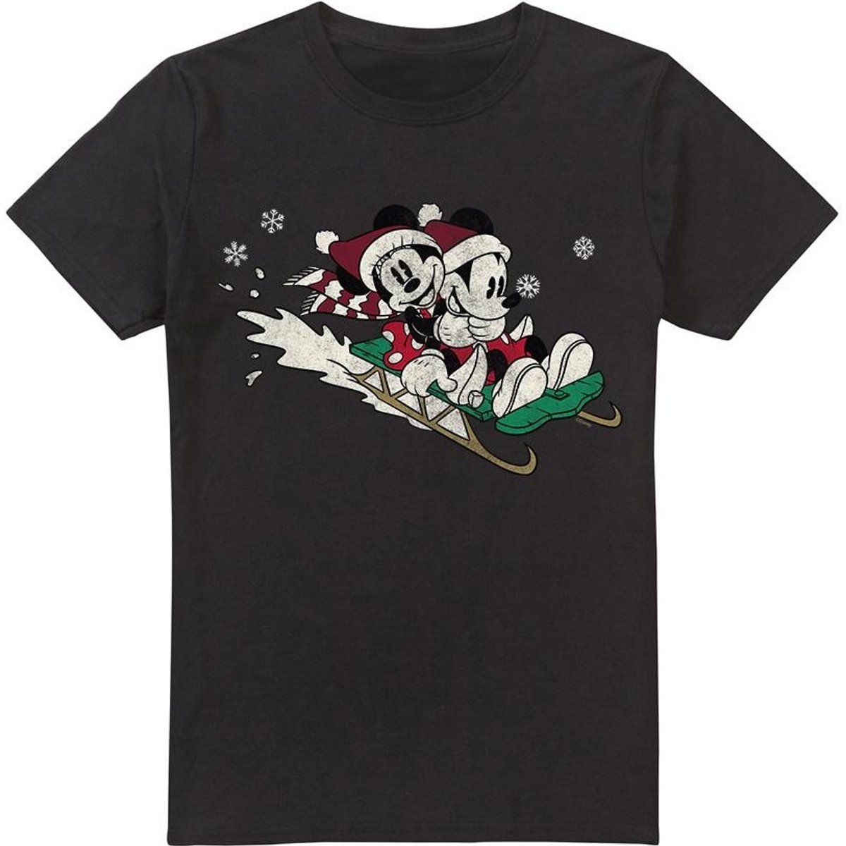 Disney Weihnachtsschlittenfahrt Herren T-Shirt