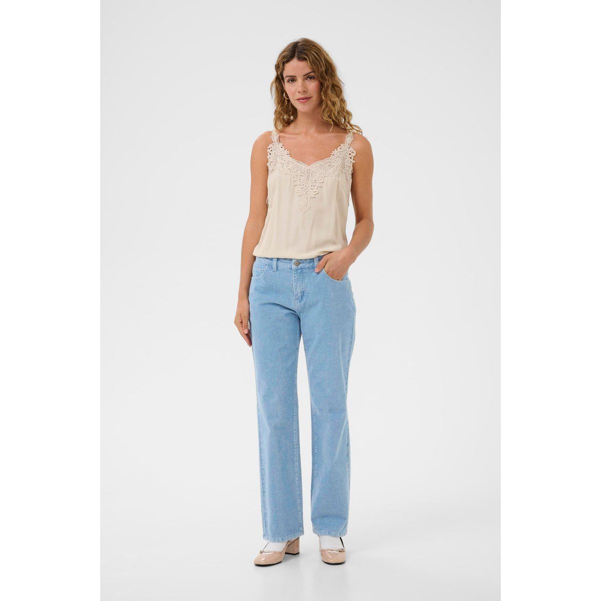 Lässige Jeans mit geradem Bein