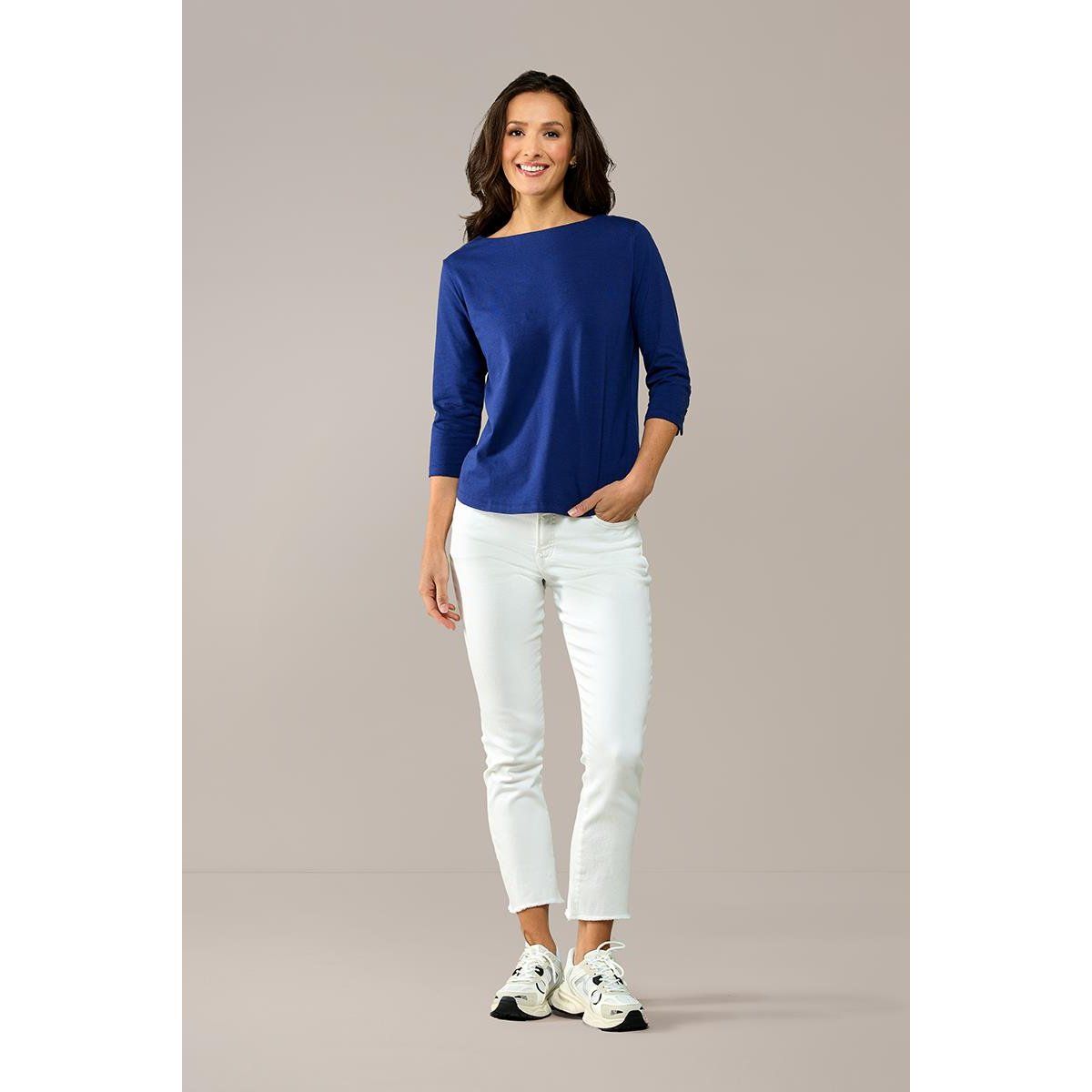 Caroline Tensen Oxford-Oberteil, Marineblau