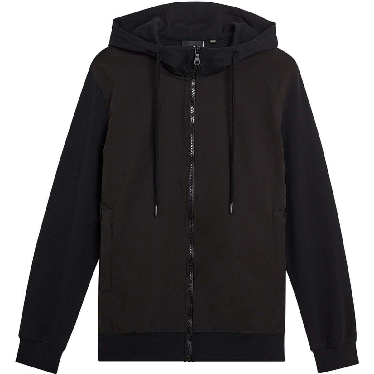 Herren Hybrid Hoodie mit Reißverschluss