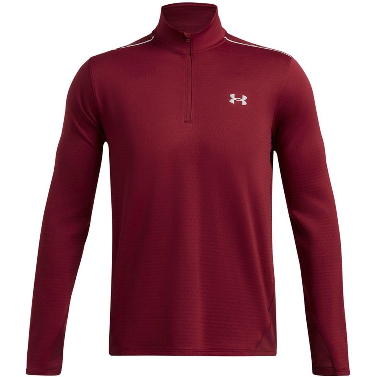 Herren Langarmshirt mit halbem Reißverschluss
