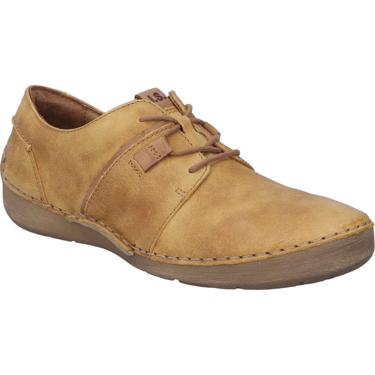 Bequemer Schnürhalbschuh aus Leder