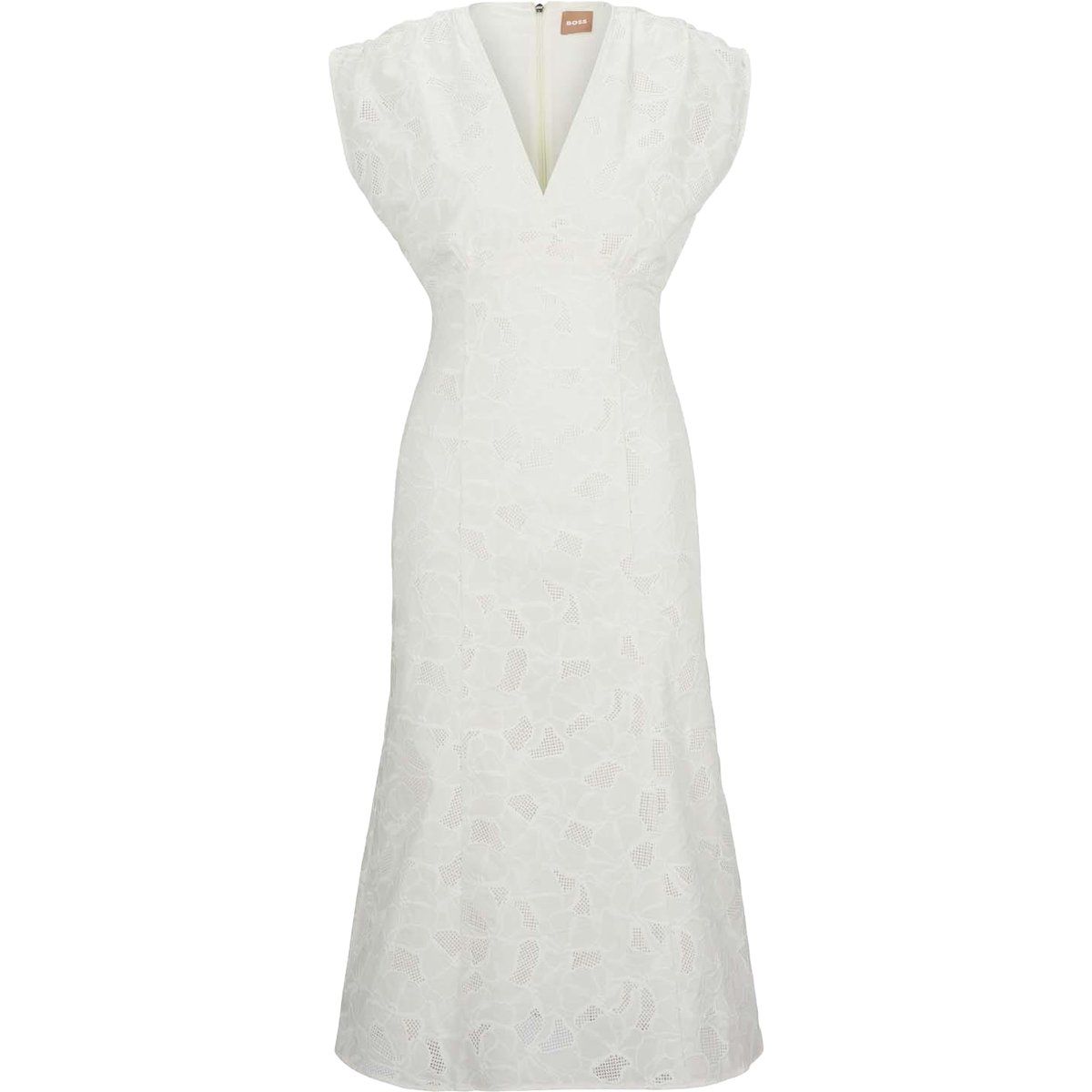 Elegantes florales Spitzen-Midikleid