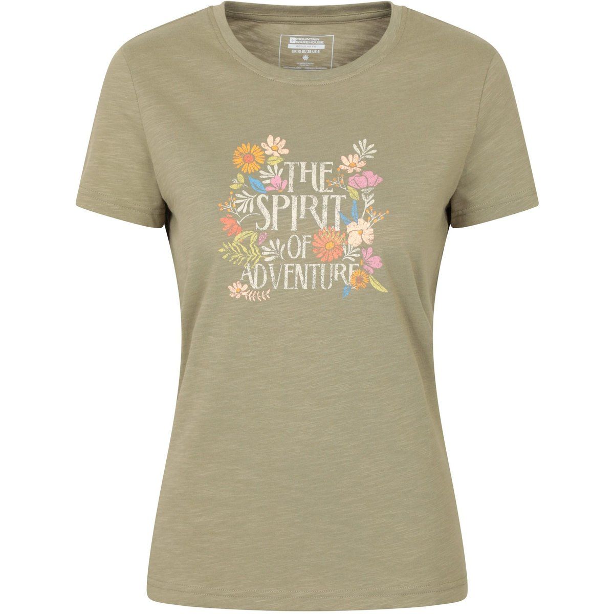 Mountain Warehouse - "Spirit Of Adventure" T-Shirt für Damen (Khakigrün)