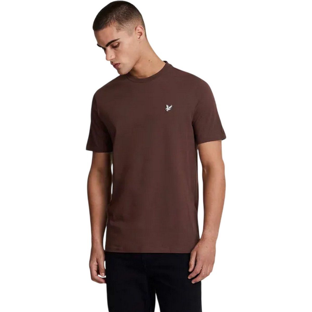 Klassisches Baumwoll-T-Shirt mit Rundhalsausschnitt