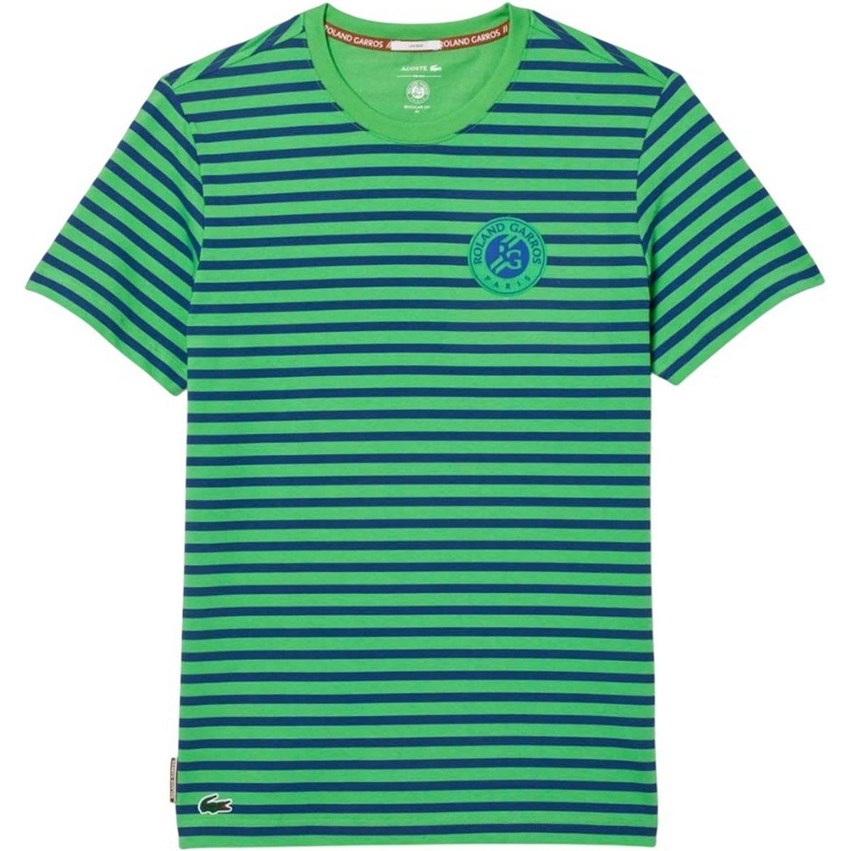 Roland Garros Gestreiftes Rundhals-T-Shirt