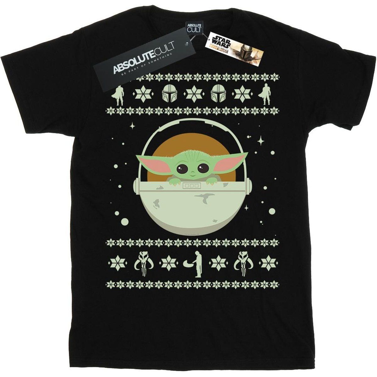 Star Wars - "The Mandalorian The Child" T-Shirt für Herren (Schwarz)