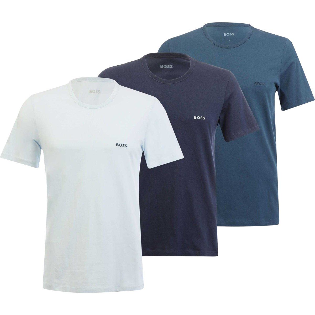 Baumwoll-T-Shirt Set mit Rundhalsausschnitt