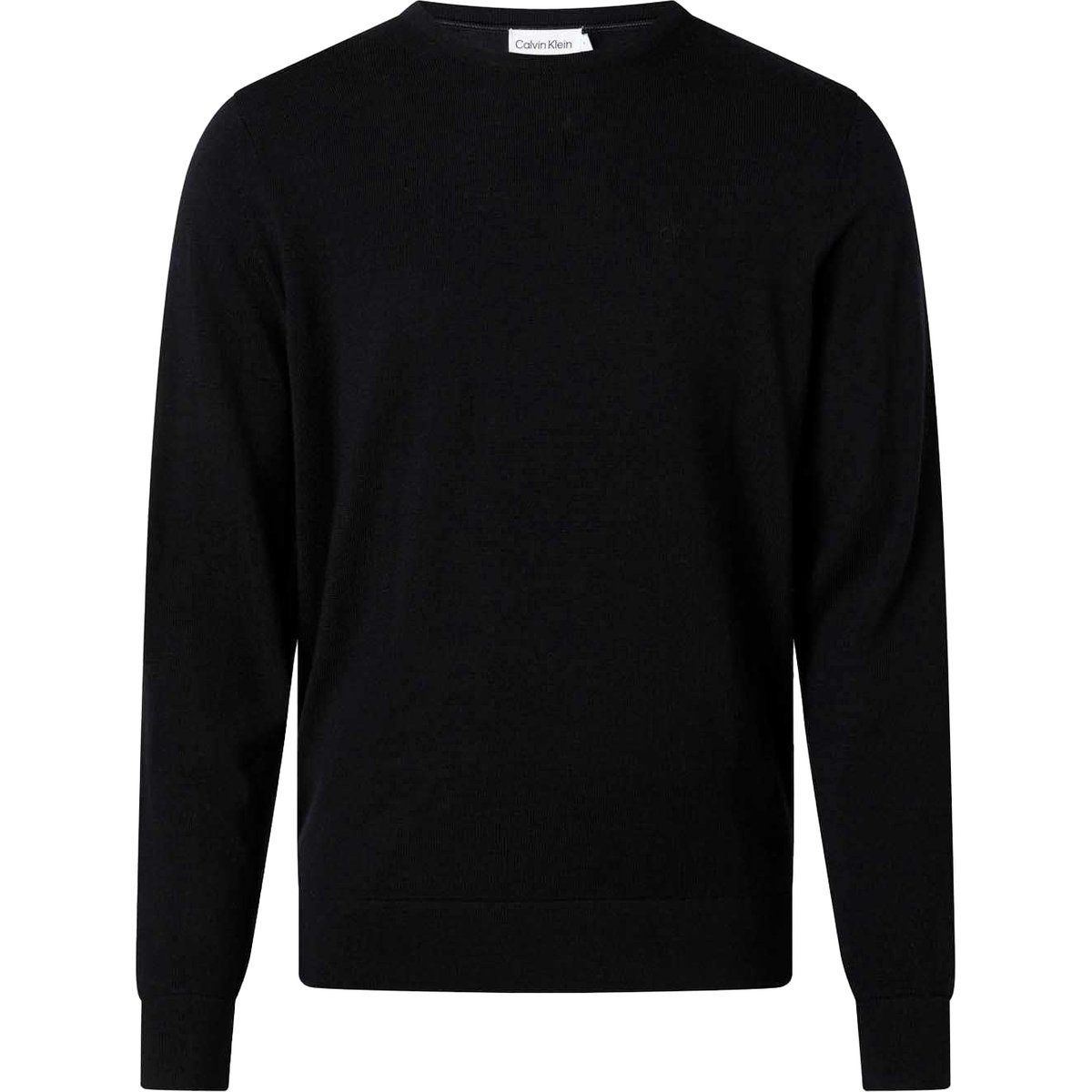 Klassischer Merinowolle Rundhals Pullover