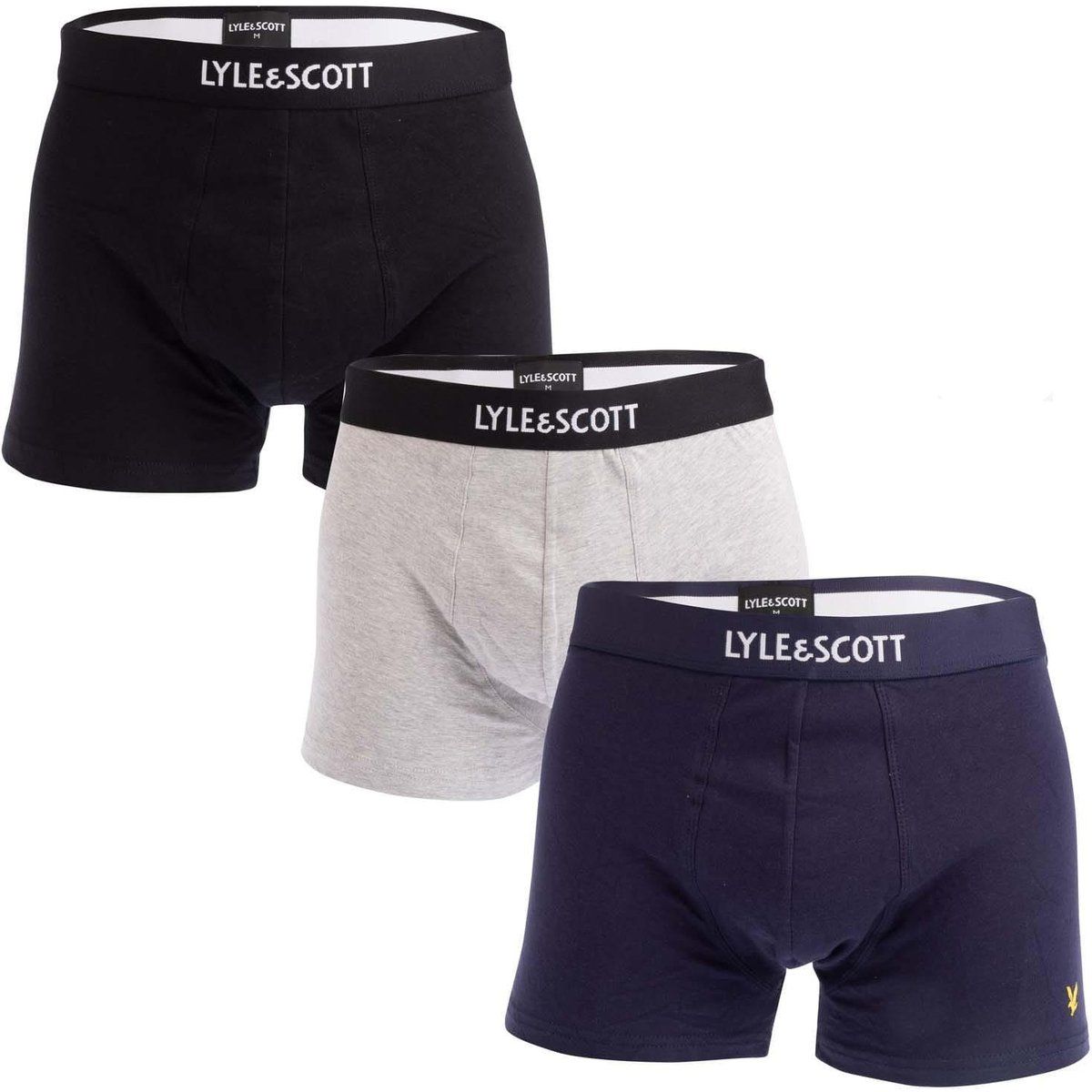 Herren Einfarbige Boxershorts 3er-Pack