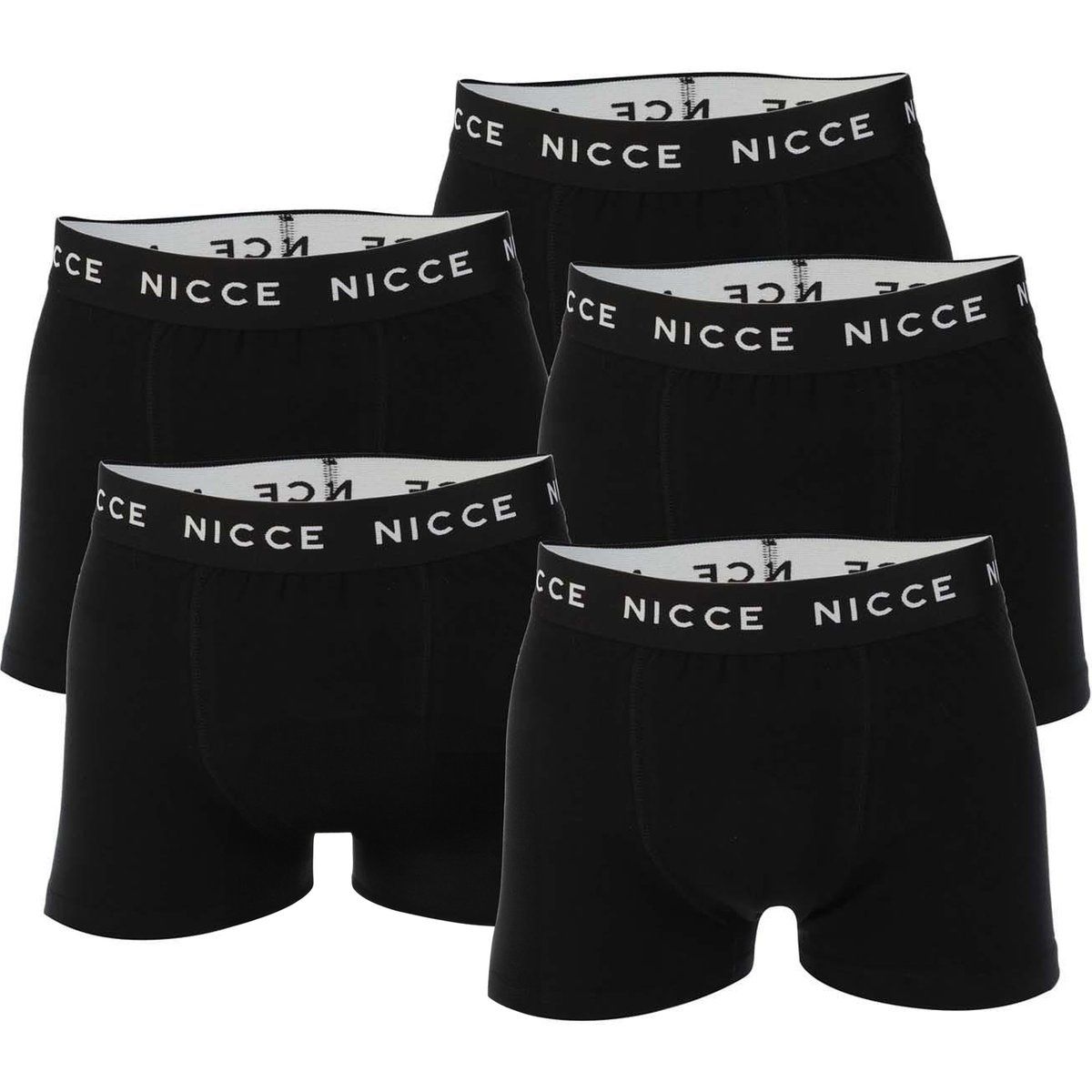 Herren Stretch Baumwoll Boxershorts Schwarz