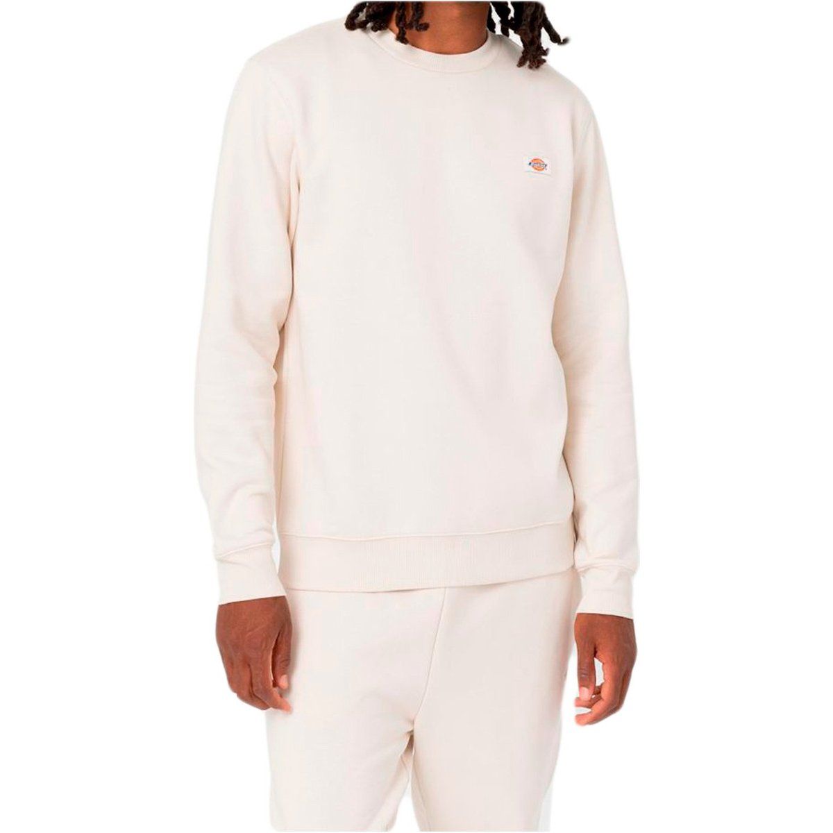 Baumwollmischung Sweatshirt mit Rundhalsausschnitt