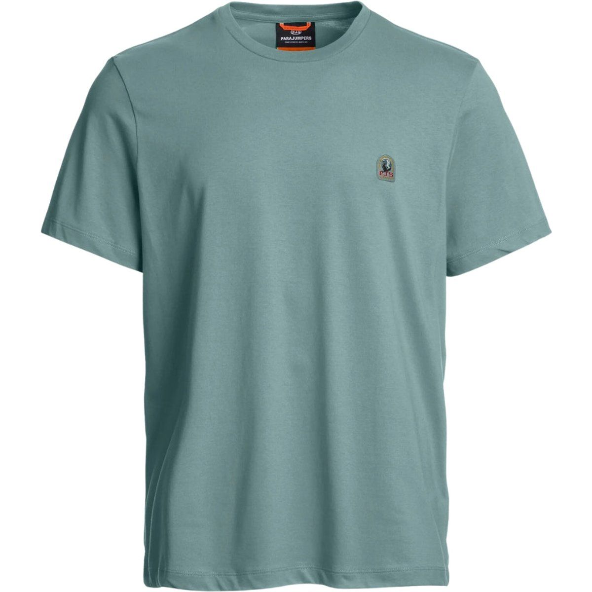Aqua Blaues Baumwoll Basic T-Shirt
