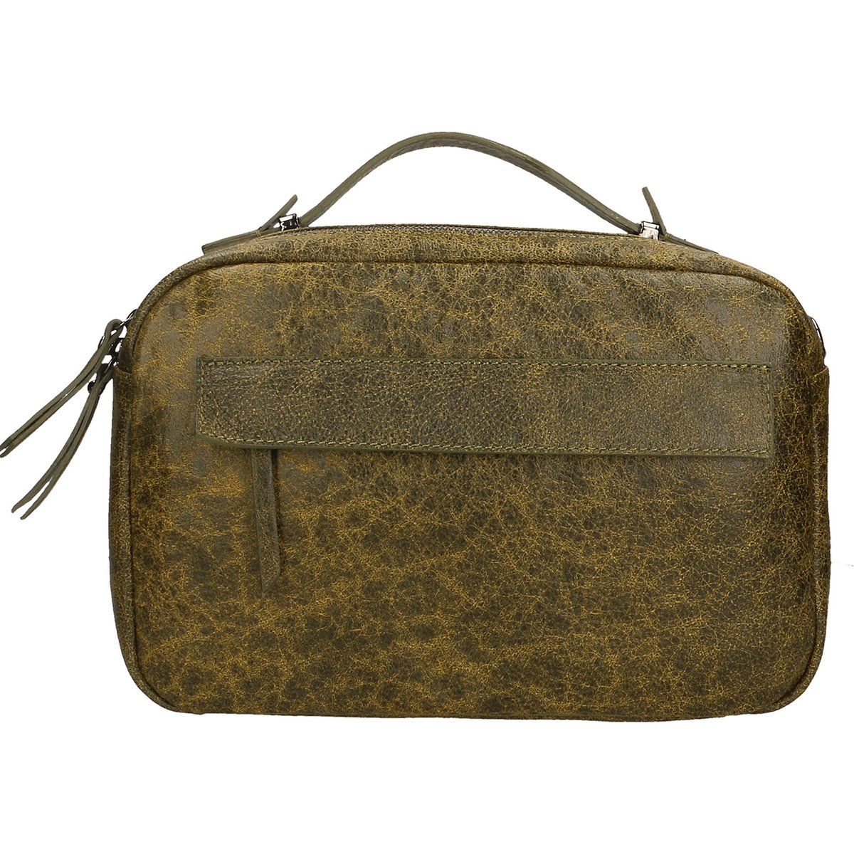 Unisex-Handtasche aus gealtertem Leder