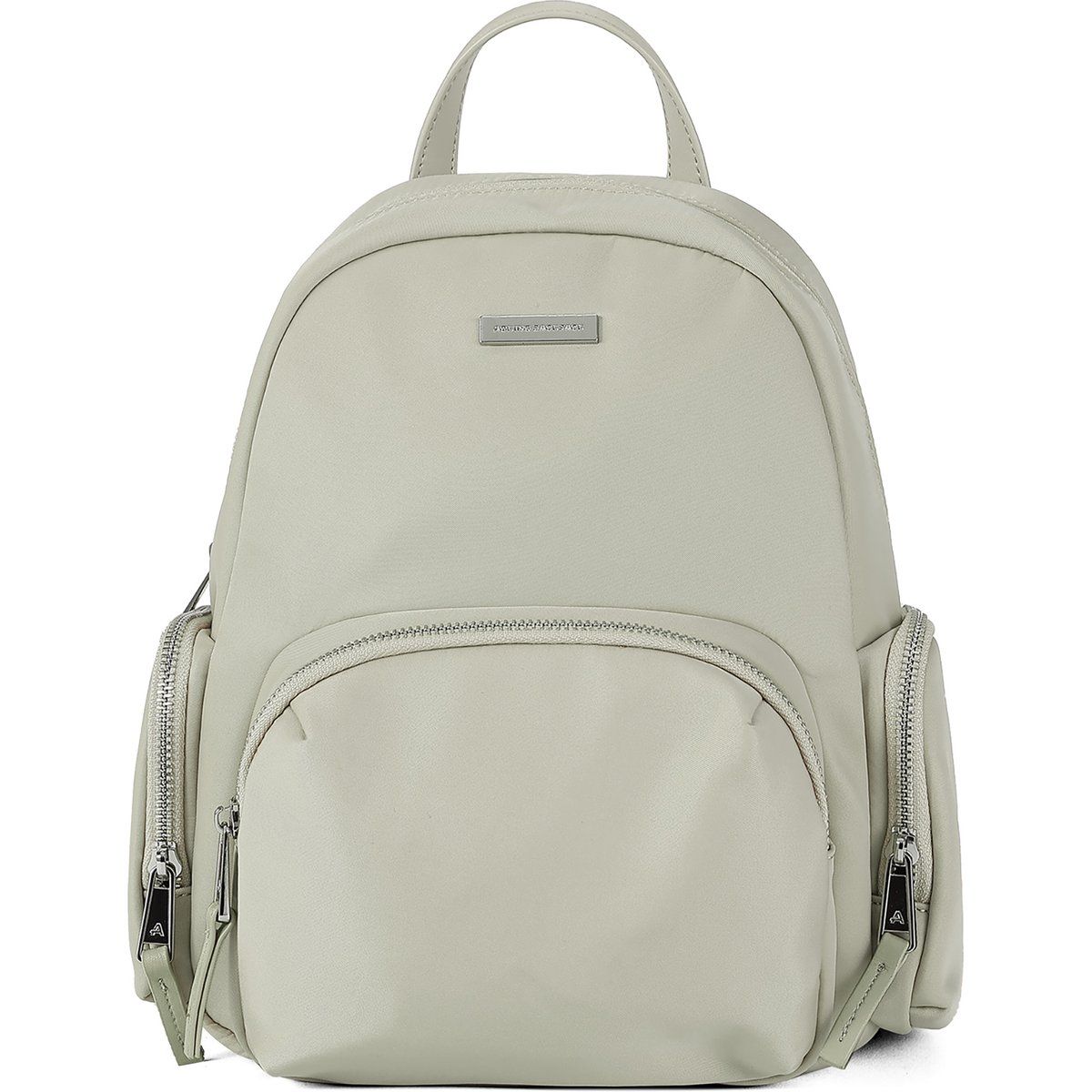 Minimalistischer Kuppelrucksack mit Taschen
