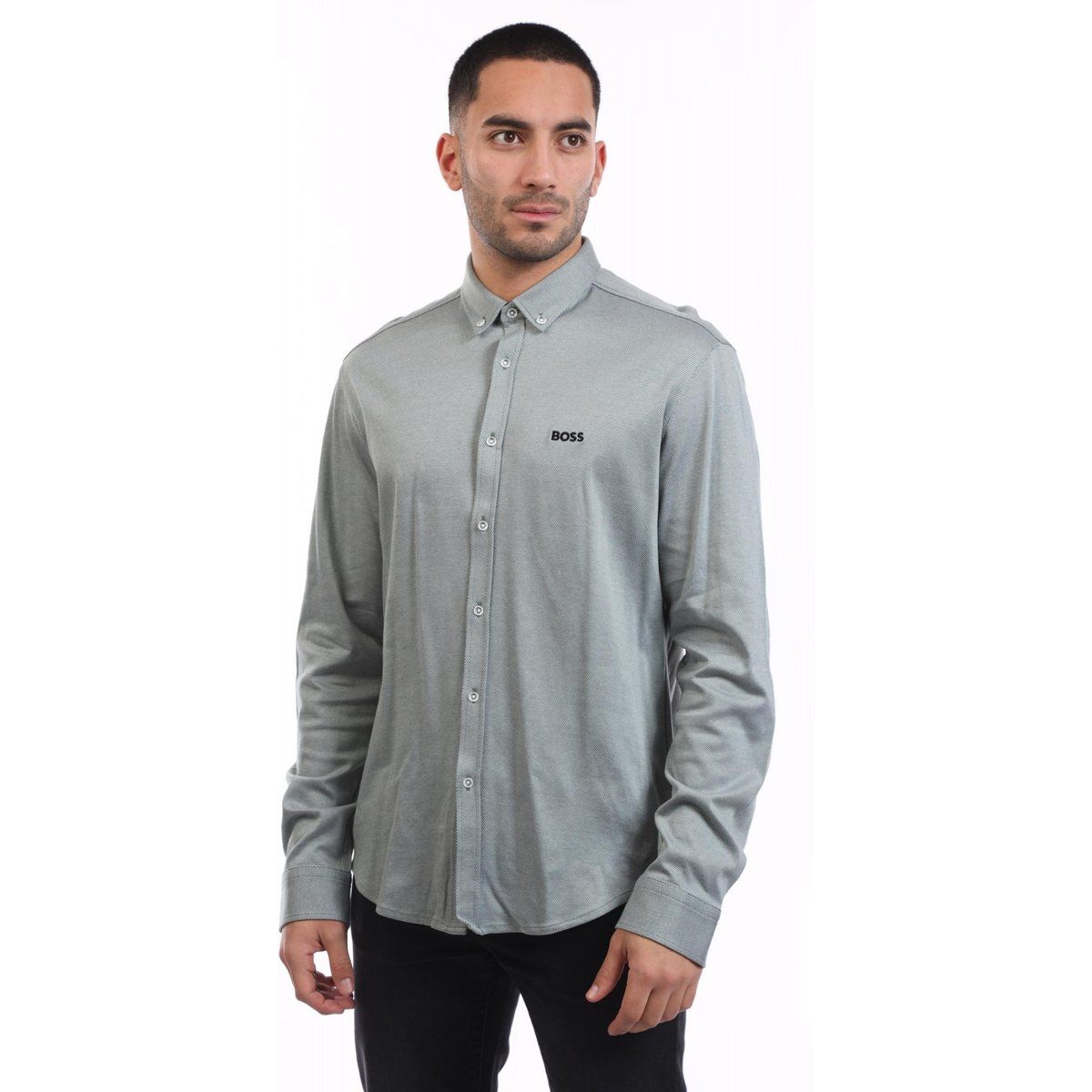 Herren Langarm Button-Down Hemd