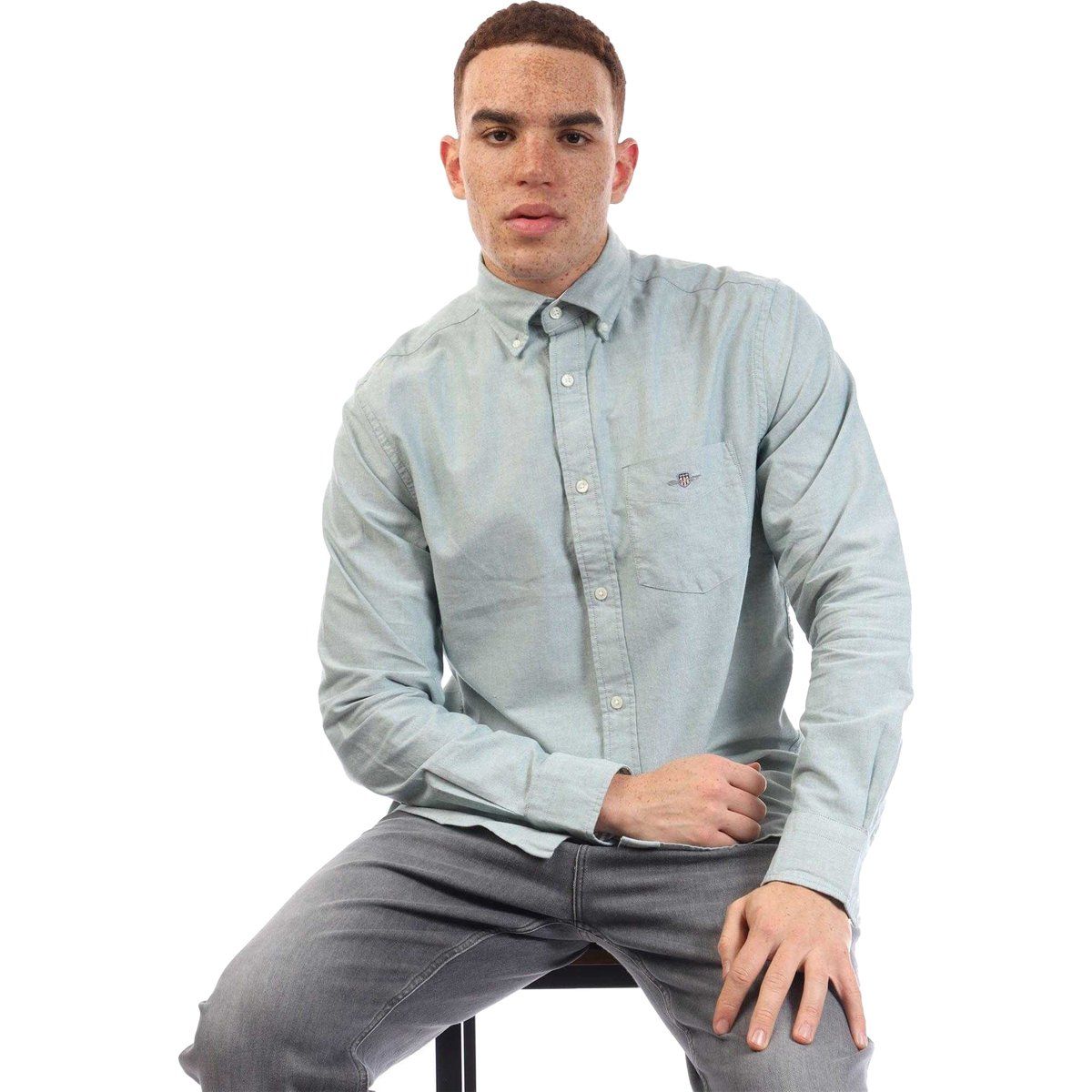 Herren Regular Fit Button-Down Hemd