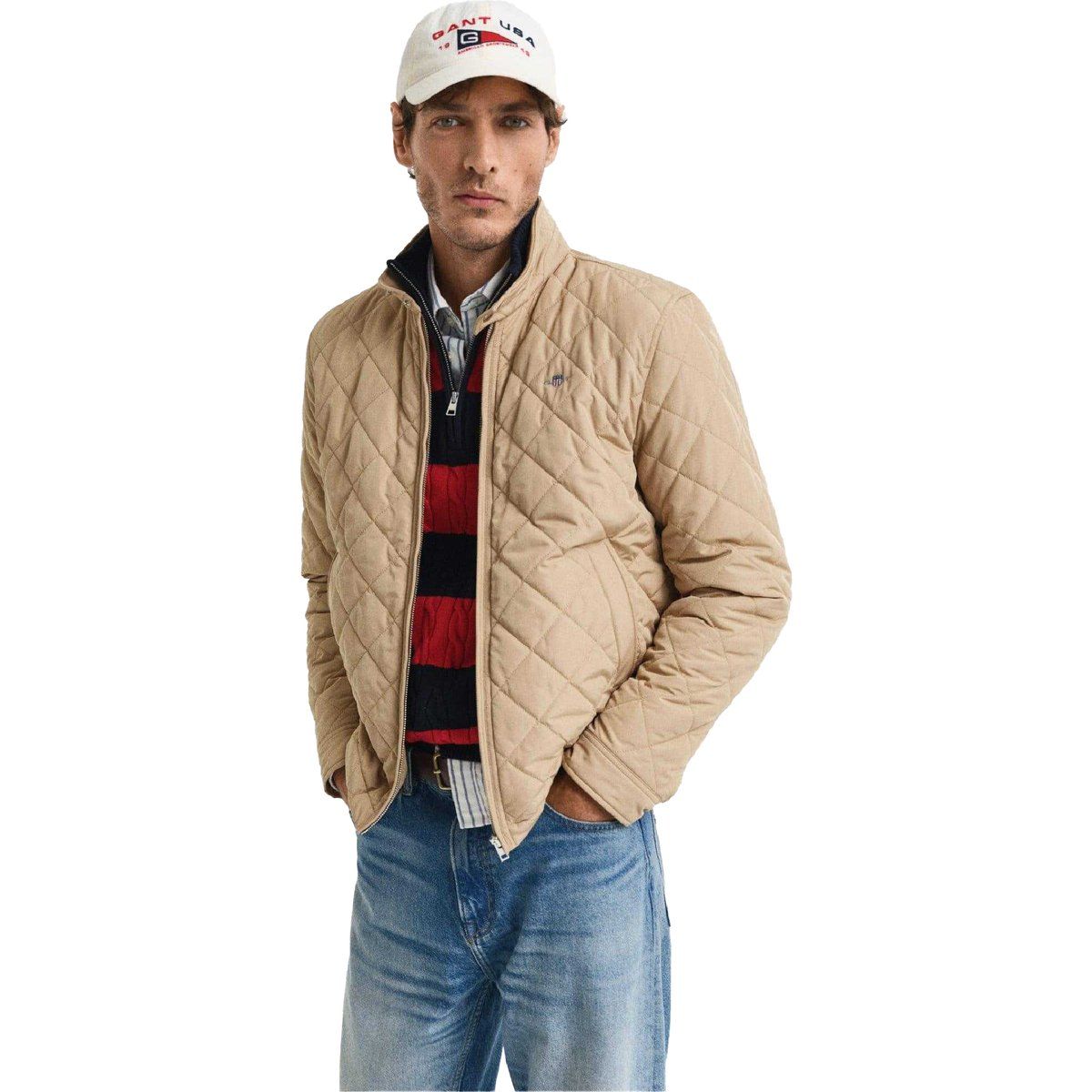 Herren Diamant Gesteppte Leichte Jacke
