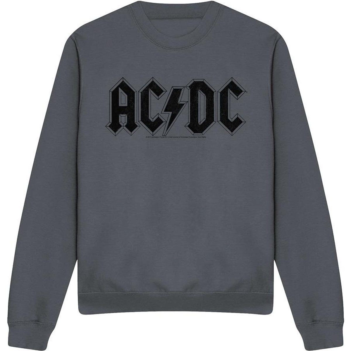 Unisex Anthrazit AC/DC Rundhals-Sweatshirt