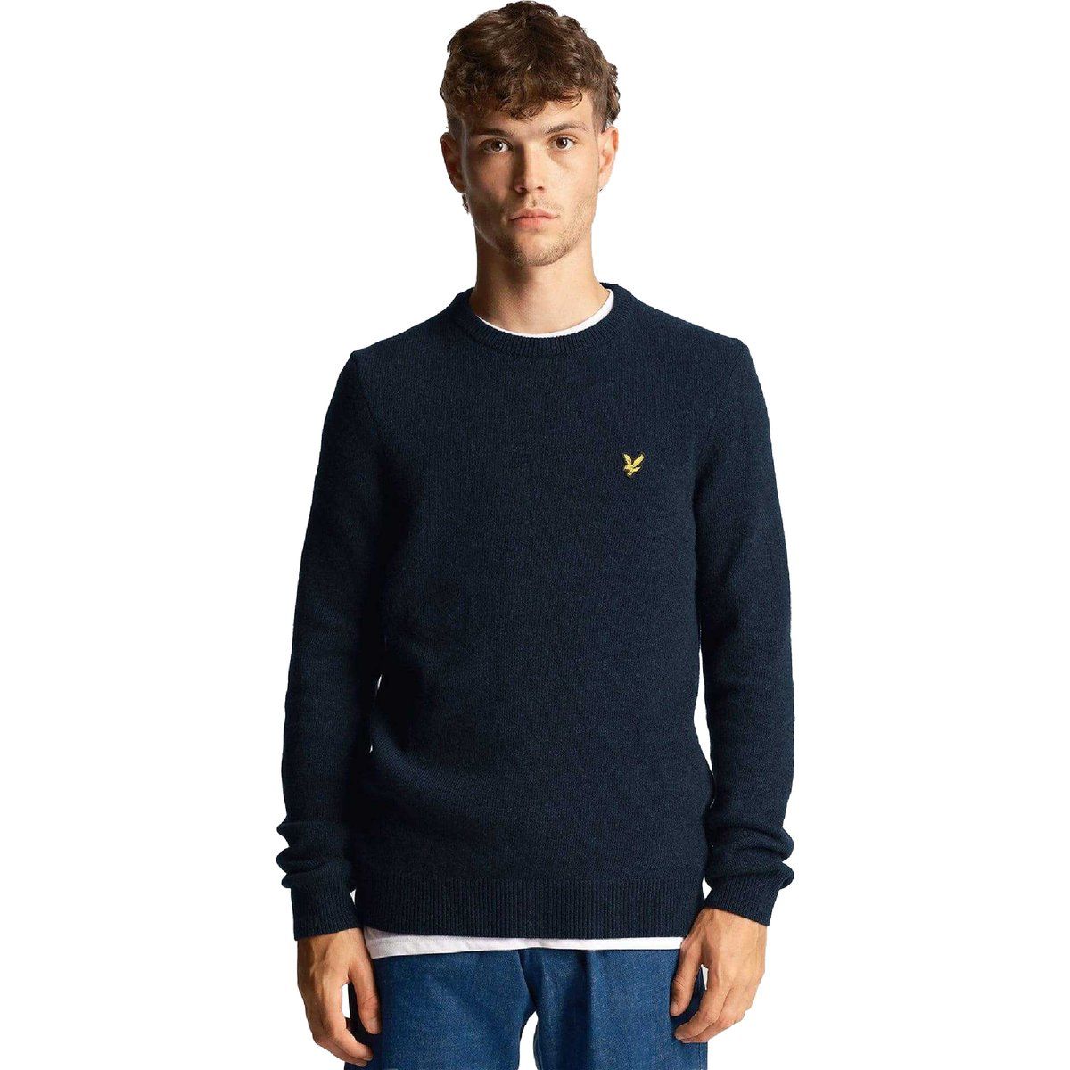 Klassischer Herren Pullover mit Rundhalsausschnitt