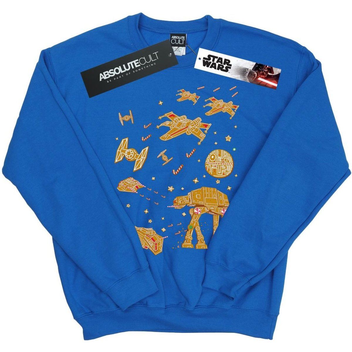 Weltraumschlacht-Sweatshirt im Lebkuchen-Stil