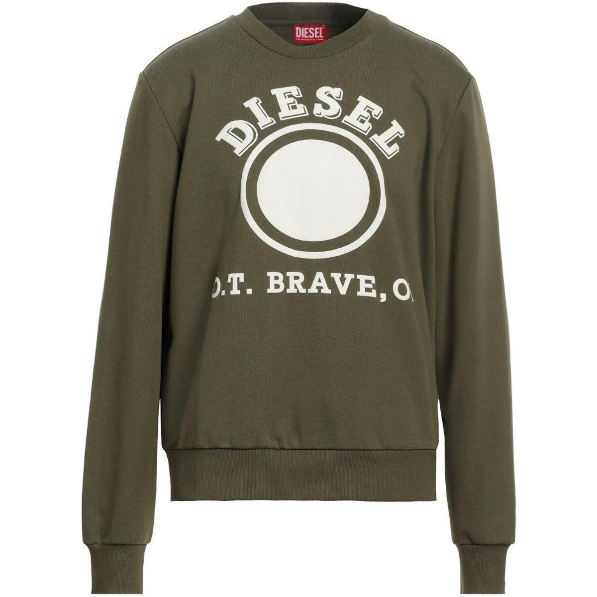 Diesel - Sweatshirt für Herren, Logo (Grün)