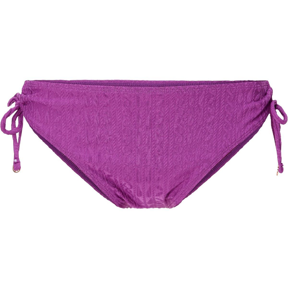 Lila Bikinihose mit Schnürung