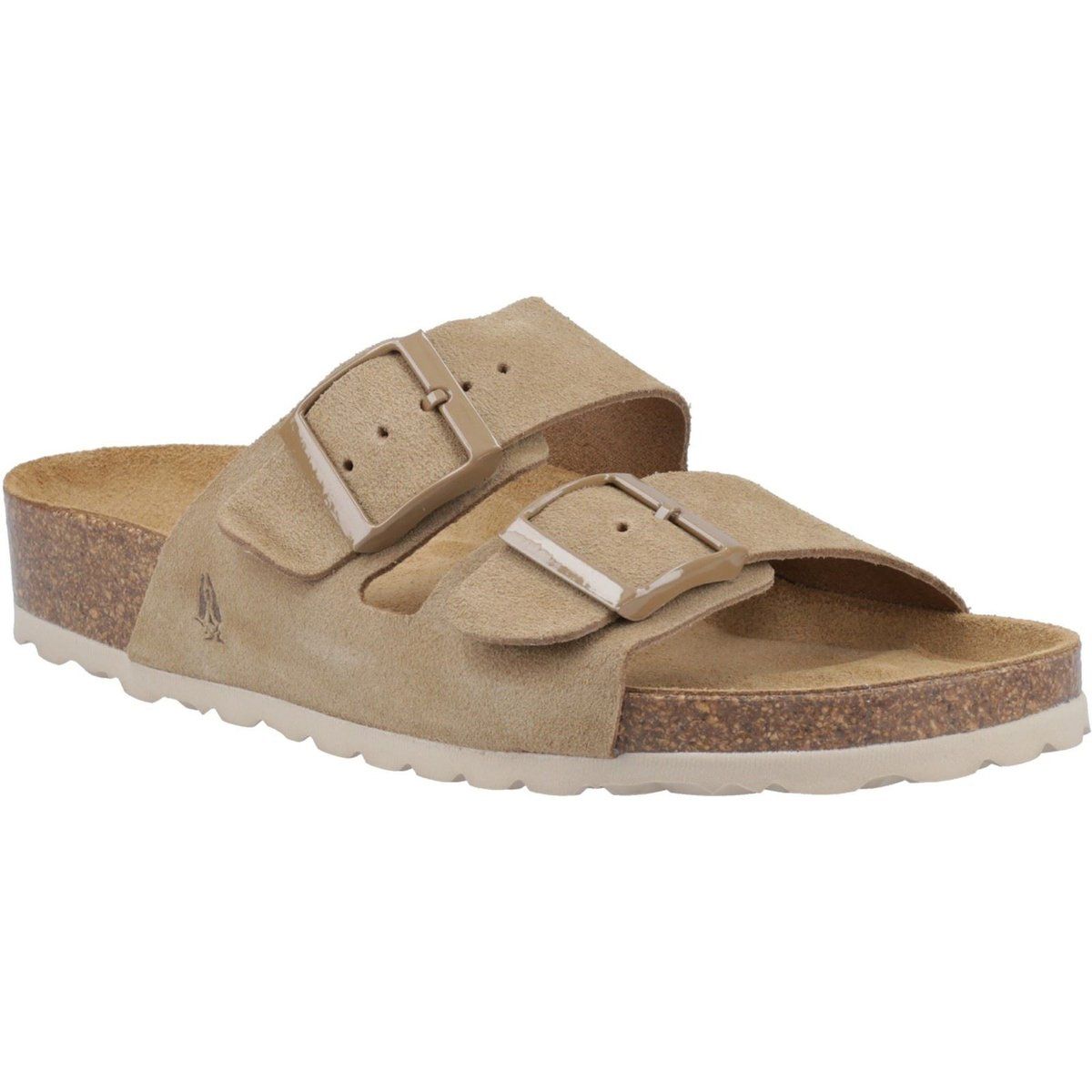 Hush Puppies Brixley Mule Wildleder Damen Taupe Standard Sandalen