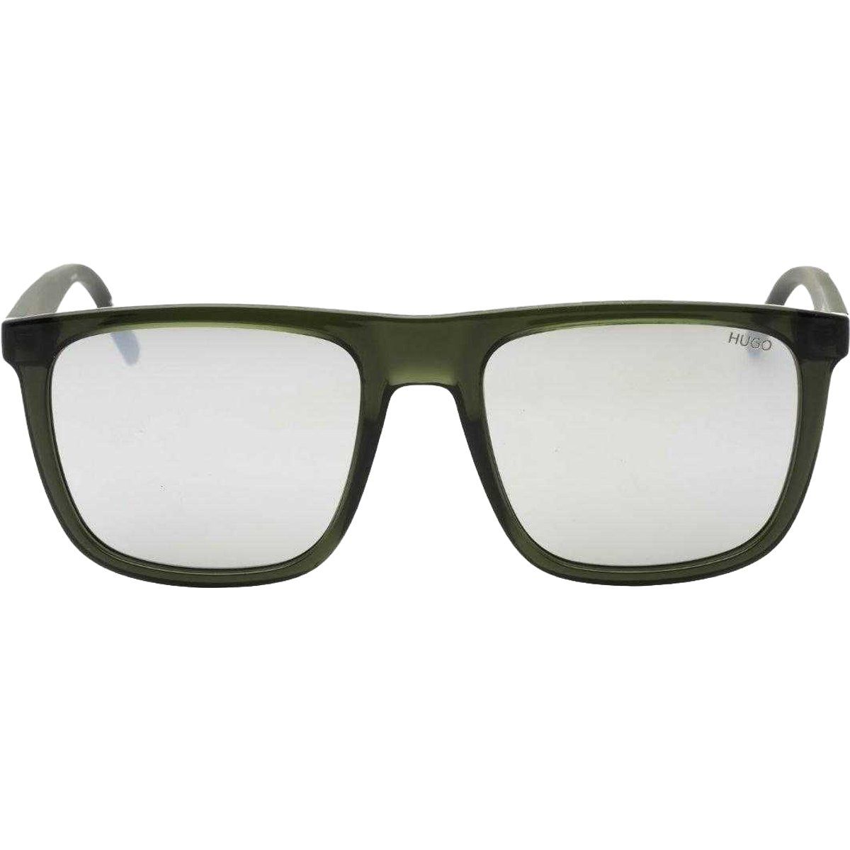 Hugo Boss - Rauch Polarisiert-Sonnenbrille für Herren/Damen Unisex (Schwarz/Dunkelgrün)