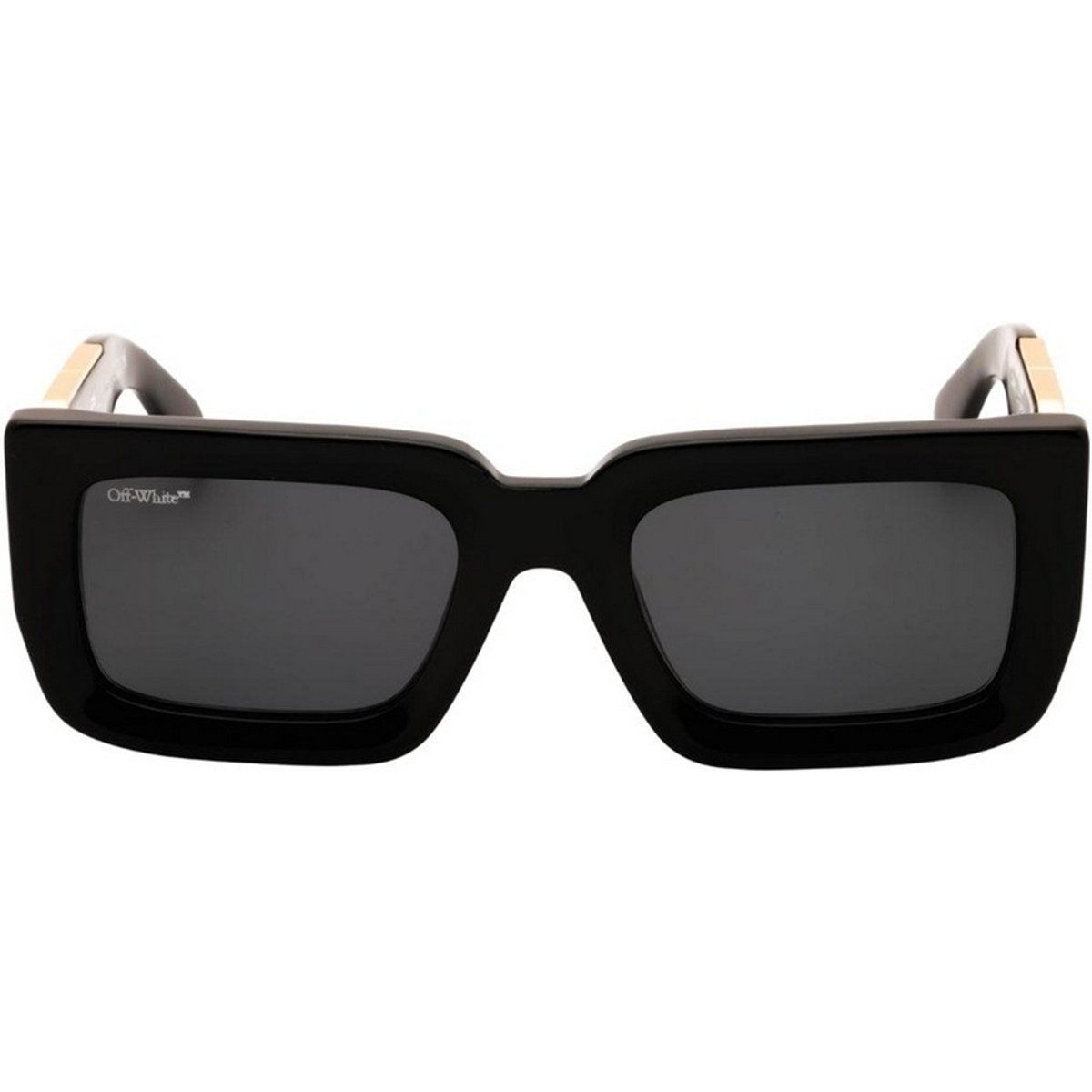 Off White - "Boston" Sonnenbrille für Herren/Damen Unisex (Schwarz/Gold/Dunkelgrau)