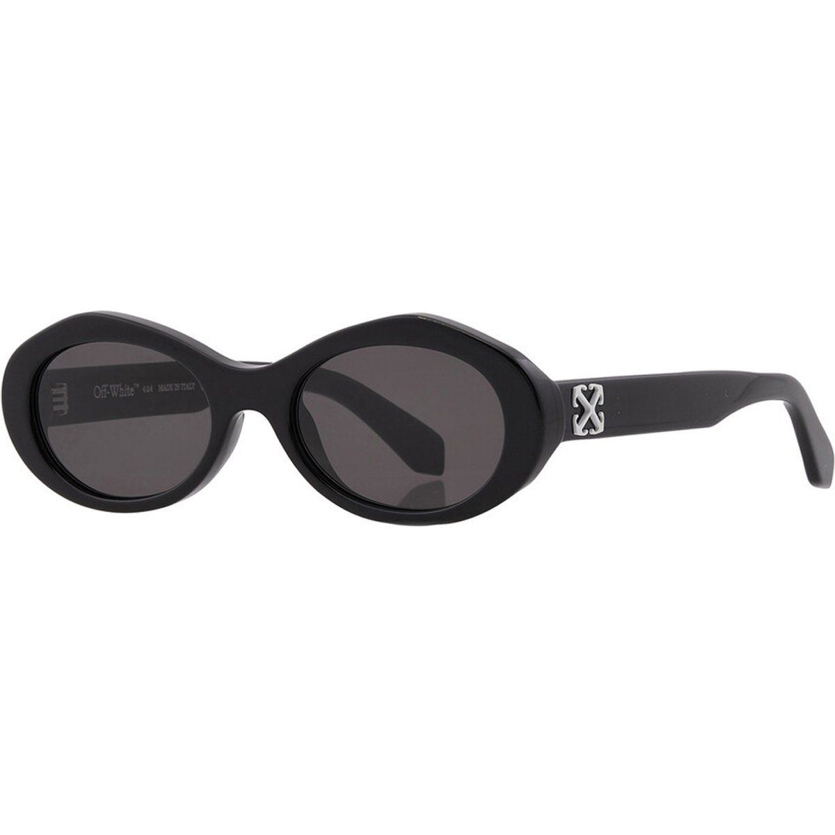 Off White - "Edison" Oval-Sonnenbrille für Damen (Schwarz/Schwarz)