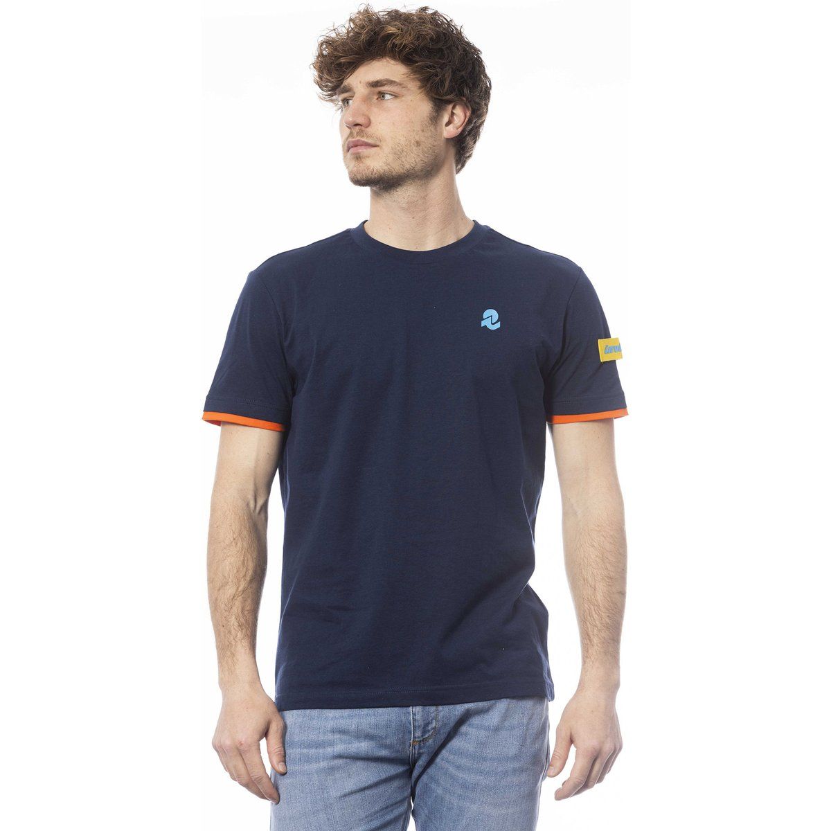 Herren T-Shirt mit Rundhalsausschnitt und Akzenten